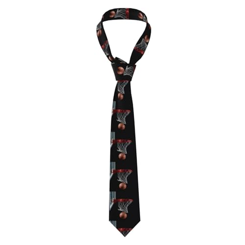 JIUTY Cravate de basket-ball professionnelle pour homme - Cravate classique formelle - Robe polyvalente pour les environnements professionnels