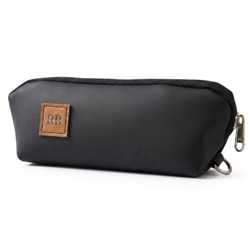 Image of RB Shoppers Premium Travel Pouch for Men & Women | Water-Resistant Toiletry Bag | Leather Branded Organizer Pouch | Multi Utility Cosmetic & Shaving Kit Bag | Portable Grooming Travel Organizer