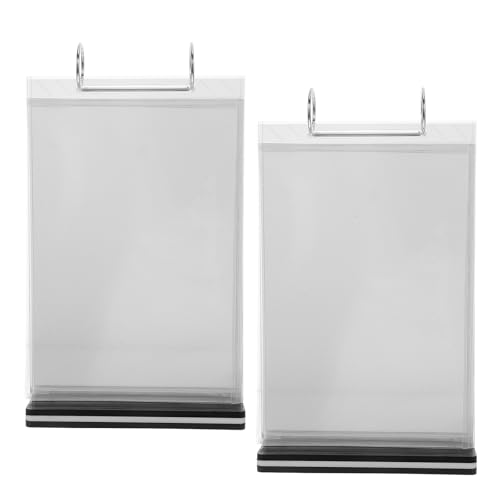 Présentoirs de Table en Acrylique Transparent A5 Homoyoyo | 2 Porte-menus Multipages Stable
