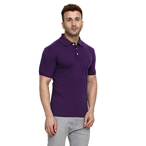 Image of CHKOKKO Men's Cotton Regular Fit Half Sleeves Polo T-Shirt