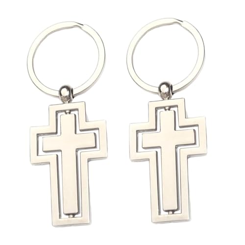 OATIPHO 2 Piezas Llaveros Creativos Cadenas De Plata Para Hacer Joyas Titular De La Tarjeta De Identificación Llavero Cadena De Plata Para Hombre Llavero Retráctil Acollador Silver