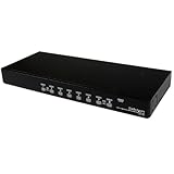 StarTech.com 8 Port VGA KVM Switch - 1U Rack Mount - USB PS/2 KVM Switch with OSD - 1920 x 1440 @60hz - KVM Video Switch (SV831DUSB)