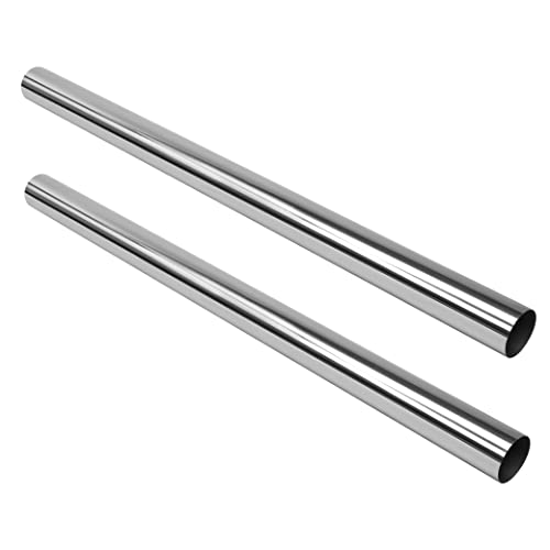 JY PERFORMANCE 3 Inch Universal Custom Exhaust Straight Pipe Stainless Steel T304 Tubing Piping | 47.3 Inch Long (3 Inch OD-2PCS) by JY PERFORMANCE - Used condition - US$50.97
