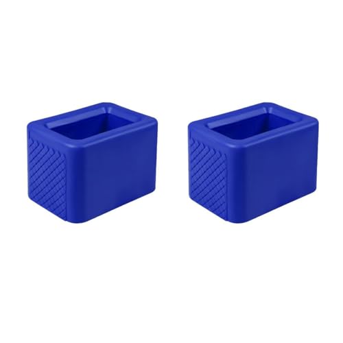 Image of Augeny 2 PCS Seat Belt Buckle Holder, Silicone Auto Rear Seatbelt Buckle Booster to Makes Receptacle Stand Upright for Easy Access, Universal Vehicle Seatbelt Buckle for Kids (Dark Blue)