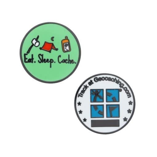 geo-versand Eat Sleep Cache Micro Geocoin Coin Geocaching