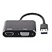 Produktbild chenyang CY USB 3.0 & 2.0 zu HDMI & VGA HDTV Adapterkabel Externe Grafikkarte für Windows MacBook Laptop