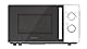 Mikrowelle Candy CMW20SMWLI, Kapazität 20 l, leistungsstark 700 W, 5 Leistungsstufen, Drehteller 25,5 cm, Weiß und Schwarz