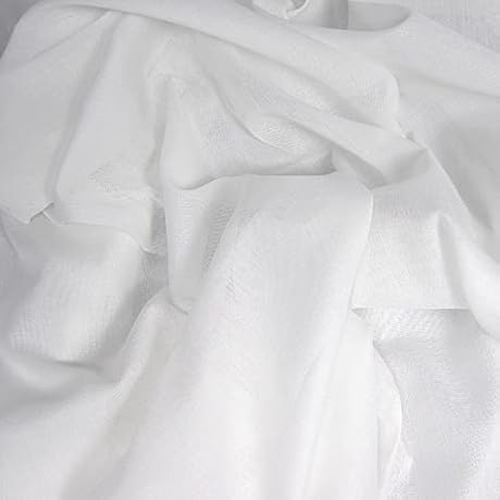 White Organic Cotton Lawn Fabric