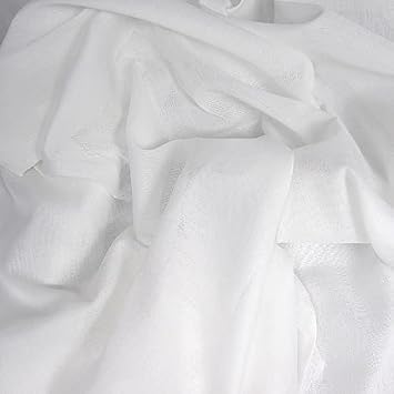 Organic Cotton Voile Fabric - White - 50 Yards