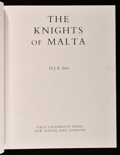 The Knights of Malta 0300055021 Book Cover
