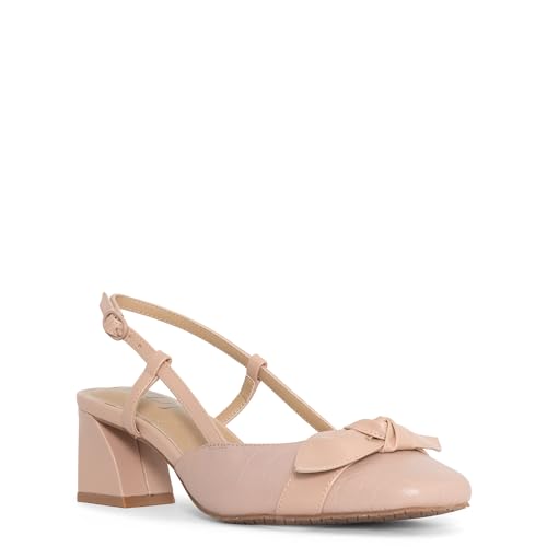 NYDJ Women's Sallie Crocco Leather Slingback Pump2