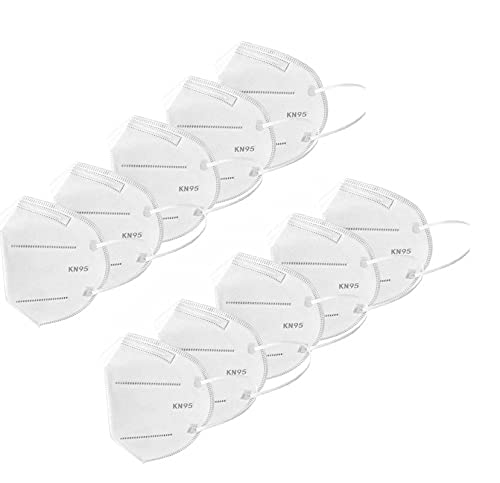 Image of Reusable & Washable White N95 Style Face Mask for Men & Women | Breathable Comfortable Face Cover | Lightweight Soft Fabric Mask for Daily Use (Pack of 100)