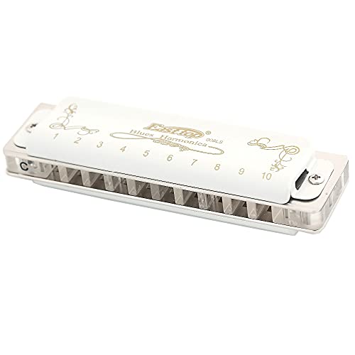 Harmonica Blues harmonica 10 trous diatonic couvercle Blanc transparent acrylique peigne laiton reedplate t008l avec… - Les Beatles, Paul McCartney, John Lennon, RIngo Starr, George Harrison Harmonica Blues harmonica 10 trous diatonic couvercle Blanc transparent acrylique peigne laiton reedplate t008l avec… – Image 6