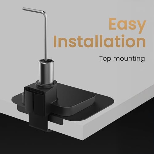 Image of BenQ Ergo Monitor Arm -Gas Spring Monitor Stand for Up to 45'' & 44lbs Screens, Heavy Duty, Quick Installation, No Sagging, Top Clamp and Grommet Base, Reinforcement Plate, VESA 75x75 &100x100mm