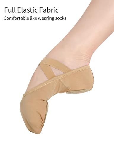 Dayrose Women Ballet Shoes, Highly Stretchy Split Sole Ballet Flats for Women