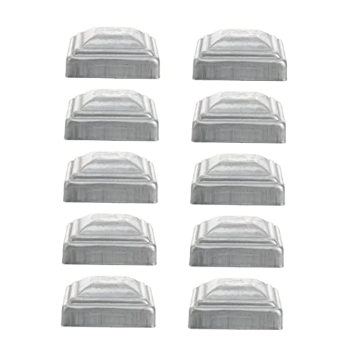HONITANO 10 pezzi Coperture per Colonne Recinzione in Ferro Tappi Protettivi per Quadrati Caps per Ringhiere e Barriere Stradali Resistenti e Facili da Installare