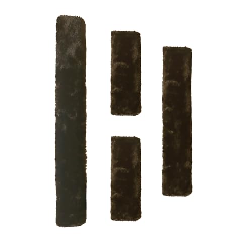 DayoVortex Soft Fleece Halter Covers for Horses BNC Series (4-Piece, Brown)