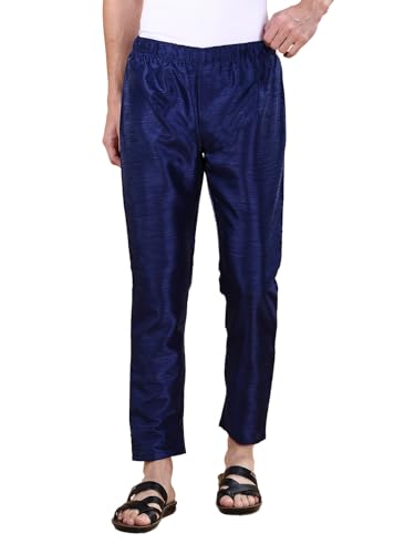 Image of Freehand Men's Slim Casual Pants (0419-PYJAMA01-02 Navy