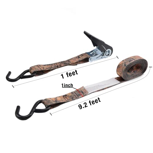Xstrap Standard Ratchet Tie Down Straps - 8Pk - 1'' X 10 Ft - 900 Lb Break Strength Cargo Straps For Moving Appliances, Lawn Equipment, Motorcycle + Cam Buckle Straps 6Pk 8Ft Powersports Tie-Downs 1-I #TOP2