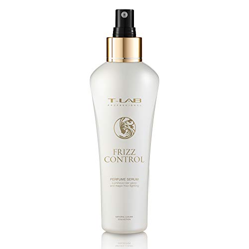T-LAB PROFESSIONAL Frizz Control Perfume Serum for Frizzy and Damaged Hair, Ultimate Smoothness and Hair Gloss, Protection from Heat, 5.07 Fl Oz