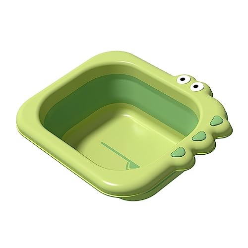 SECFOU 折りたたみ式加厚ベビー洗顔盆 新生児用洗面器 耐久性のある軽量