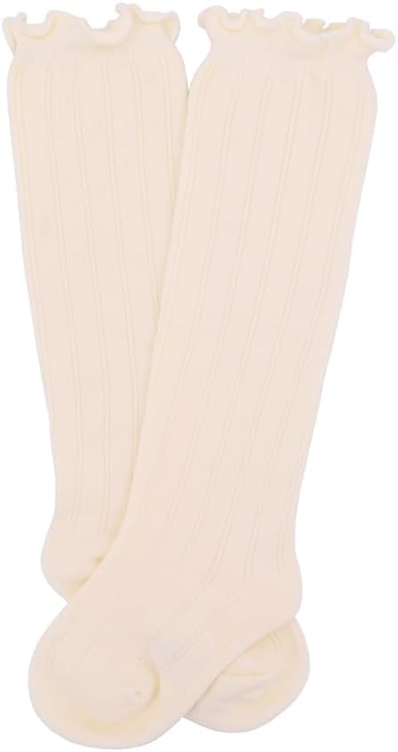 Baby Girl Kids Ruffle Socks Infant Toddler Frilly Seamless Socks Little Princess Dress Uniform Stockings