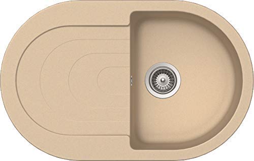 Preisvergleich Produktbild respekta by Schock PHOENIX79X50B Spüle, Sandbeige, 79x50 cm