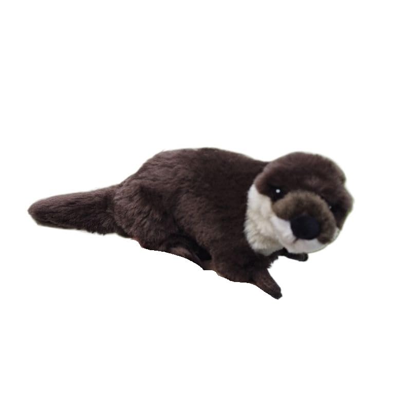 Peluche loutre de rivière réaliste et moelleuse, le compagnon câlin idéal de 31cm