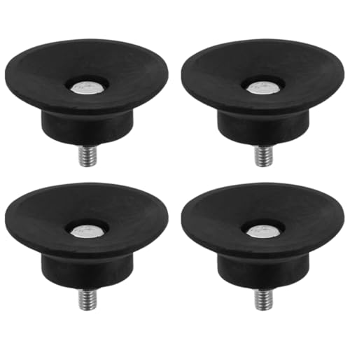 DIYEAH 4pcs M8 Thread Rubber Anti-vibration Pads Shock Absorbing Vibration Isolator Feet for Industrial Equipment and Furniture