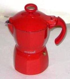 Cafetera italiana con boca antigoteo para 3 tazas - Aluminio - 13 x 8,5 cm - Calidad garantizada