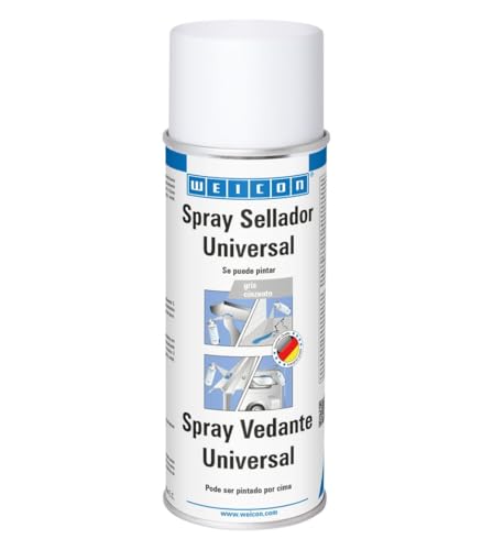 WEICON Spray Sellador Universal | 400 ml | Sellado impermeable para uso interior y exterior | Gris