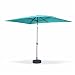 Produktbild Alice's Garden - Rechteckiger gerader Sonnenschirm 2x3m - Touquet Türkis - zentral Verstellbarer Aluminiumpfosten und Öffnungskurbel