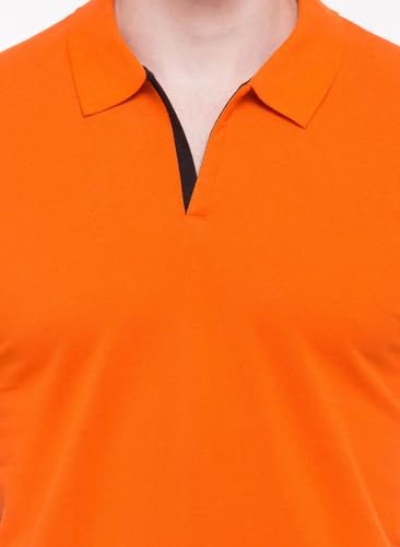 Image of Status Quo Men's Polo T-Shirt | Rich Cotton Blend | Slim Fit | All Day Comfort | Contrast Inner Placket | Polo Collar