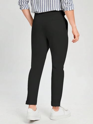 Floerns Men's Slant Pocket Fold Pleated Workout Pants Office Tailored Pants2