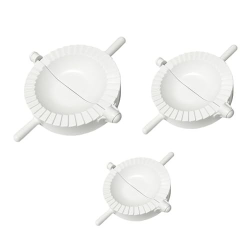 3 Pcs Ravioli Dumpling Maker Set, Manual Chinese Dumpling Pasty Molds Cutter Gyoza Empanada Mould Pie Dough Pastry Wrapper Press Cutter,Gyoza Wrappers,Pie Maker