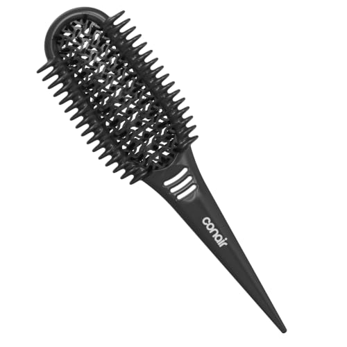 Conair Curl Define Pro Detangling Hairbrush, Tight, Short Curls, Dual Vents