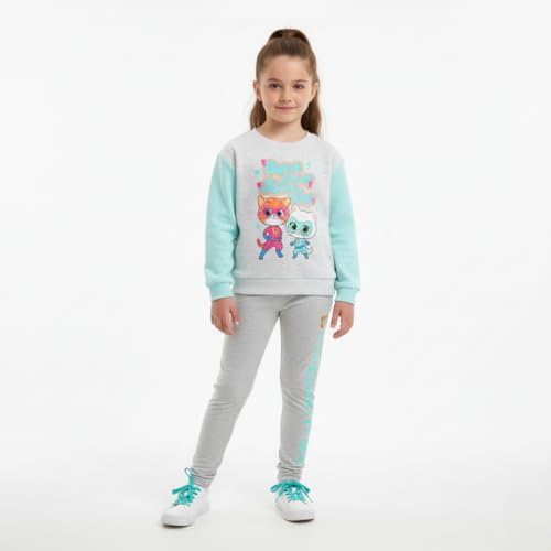 Image of Disney Super Kitties Girls Fleece Sweatshirt and Legging Pants Set for Toddler and Big Kids