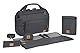 LÄSSIG Baby Zwillingstasche Wickeltasche Babytasche mit Rucksackfunktion inkl. Wickelzubehör/Goldie Twin Bag, anthrazit, 1 Stück (1er Pack)