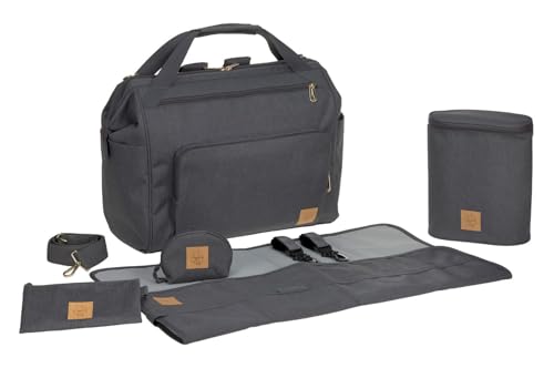 LÄSSIG Baby Zwillingstasche Wickeltasche Babytasche mit Rucksackfunktion...