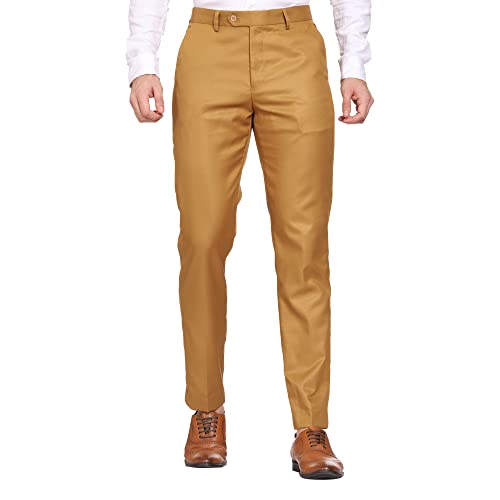 Image of MALENO Men's Diamond Textured Regular Fit Trouser | Soft and Breathable Fabric | Trousers for Office, Party