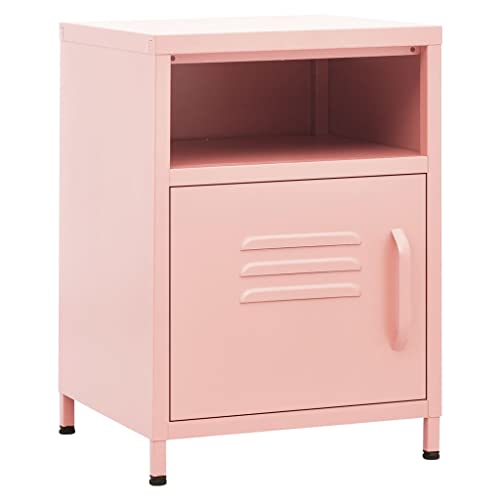 Table de chevet rose petit espace meuble de rangement chambre et salon