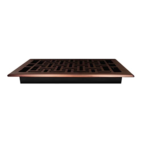Decor Grates Ajh610-Rb Oriental Floor Register, 6 X 10 Inches, Rubbed Bronze Finish #TOP2