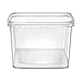 NYHI 64 oz 20 Large Pack Square Clear Deli Containers with Lids Disposable BPA Free Plastic Food Storage Containers with Lids Airtight for Meal Prep Take Out Kitchen