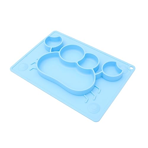 BESTonZON 2 Pçs Jogo Americano Para Crianças Talheres Azuis Pratos De Jantar Tigela Dividida Para Be