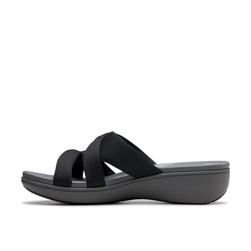 Clarks Clarks Women Breeze Rae Cam Black/Grey Textile 11 Medium