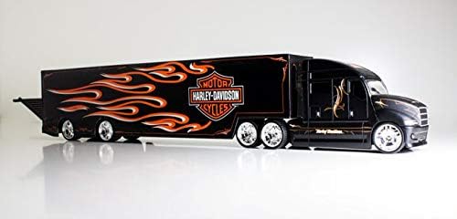 Maisto Harley Davidson 18_Wheel Custom HAULERS - Intricately Detailed Replica Collectible Model Toy - 1:64 Scale, Black - Image 3