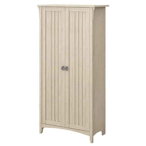 Bush Home Salinas Kitchen Pantry Cabinet with Doors in Antique