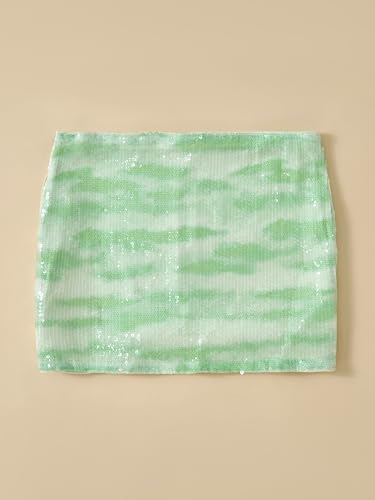 Women's Sequin Mini Skirt Glitter Low Rise Bodycon Evening Party Skirts2