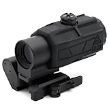 AT3 Tactical Delta 3X Red Dot Magnifier with QD Mount