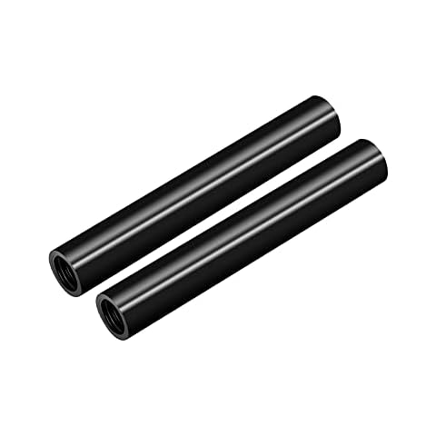MEKNIC Black Aluminum Alloy 15mm Rod Clamp Rig with M12 Female Thread for DSLR Camera Video Shooting Rail Block System,Lens Support,Matte Box,Follow Focus(4"-10cm) Cover